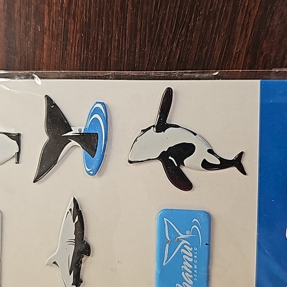 NEW 6 sheets total 35 SeaWorld brads stickers scrapbooking - Picture 14 of 14